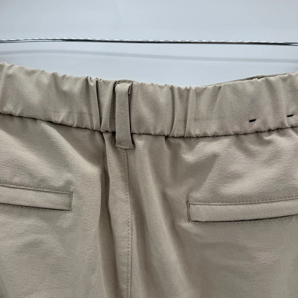 Mizzen + Main Helmsman Slim Performance Jogger Pants Khaki Tan Mens 35W 33x28